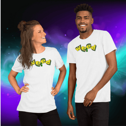 🌿🎮 Weed Retro Puffo Gaming Style – Koszulka Premium Unisex - PuffoShop