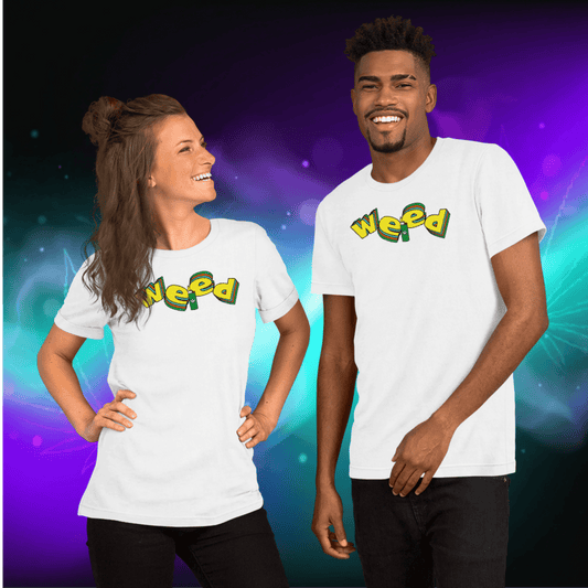 🌿🎮 Weed Retro Puffo Gaming Style – Koszulka Premium Unisex - PuffoShop