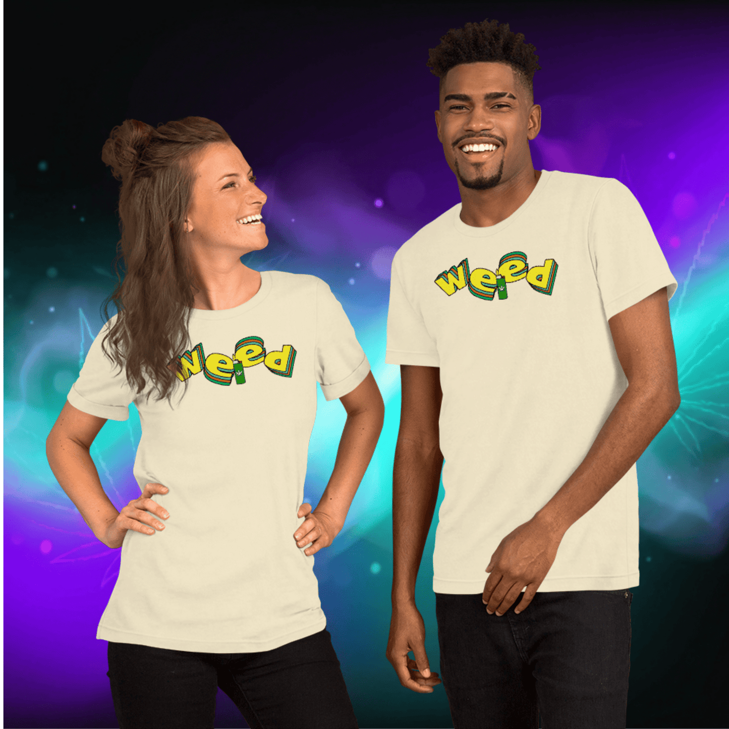 🌿🎮 Weed Retro Puffo Gaming Style – Koszulka Premium Unisex - PuffoShop