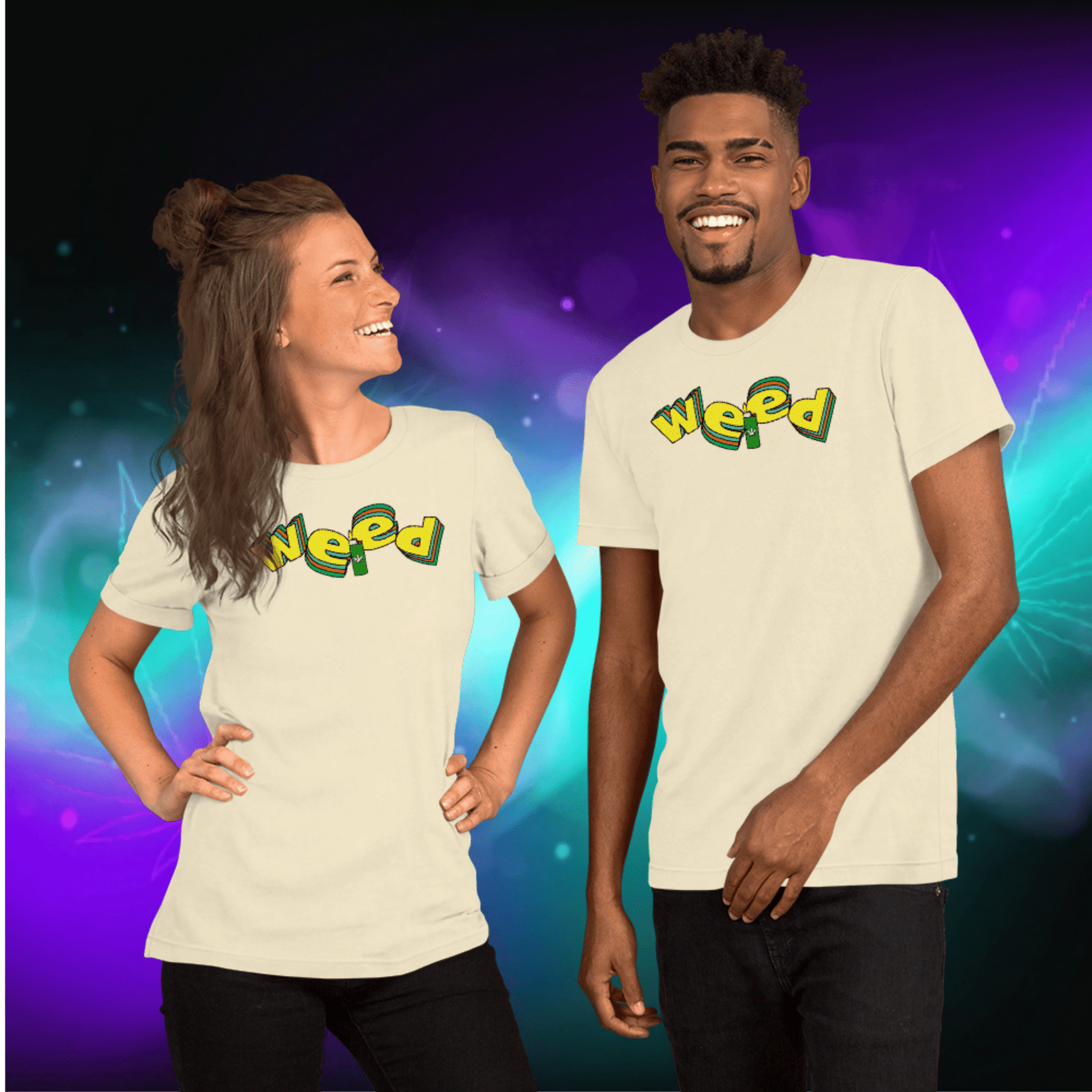 🌿🎮 Weed Retro Puffo Gaming Style – Koszulka Premium Unisex - PuffoShop