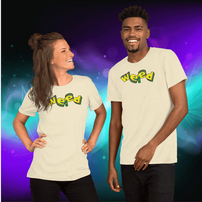 🌿🎮 Weed Retro Puffo Gaming Style – Koszulka Premium Unisex - PuffoShop