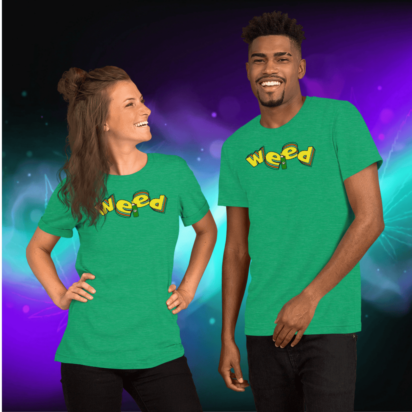 🌿🎮 Weed Retro Puffo Gaming Style – Koszulka Premium Unisex - PuffoShop